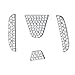 1797 Compatible Steering Wheel Logo Caps Decals Sticker for Honda Accessories Parts Bling Civic Accord Fit CRV HRV Pilot Odyssey Clarity Covers Interior Decoration Trim Women Men Crystal Silver 4 Pack