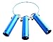 Pool Tool Holder and Organizer; Storage system for brushes, leaf rakes, skimmers, vacuum head, and other telescopic pole cleaning equipment attachments (3, Icy Blue)