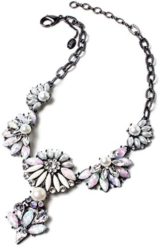 Amrita Singh Crystal &amp; Resin Flower Necklace
