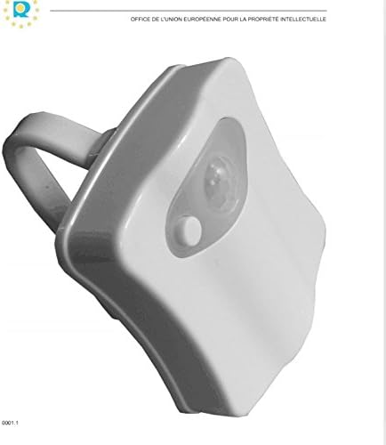 Xiujanet LED Toilet Light Sensor Motion Activated Glow Toilet Bowl Light Up Sensing Toilet Seat Night light Inside Bathroom Washroom 8 Color