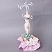 Mermaid Lady Mannequin Jewelery Display Tree Stand Holder Bow w/Floral Print