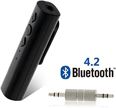 Bluetooth Receiver, Portable Bluetooth 4.2 Car Adapter for Music Streaming Sound System, Mini Hands-free Audio Adapter &amp; Wireless Car Kits for Iphone8/Home/Car Audio Stereo System