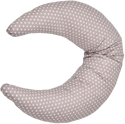 - Almofada de maternidade e amamentação 100% algodão - Lavável - Almofada de amamentação - Almofada de gravidez - Suporte para as costas, ancas e pernas da mãe