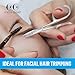 Heavy Duty Nail & Eyebrow Scissors – Stainless Steel Curved Grooming Scissors for Thick Toenails, Fingernails & Cuticles – Precision Trimmer for Men & Women – Manicure & Pedicure Tool