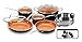 Gotham Steel 15-Piece Titanium and Ceramic Nonstick Copper Frying Pan and Cookware Set – Includes 5 Utensils