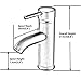 Rozin Brushed Nickel Single Hole Basin Faucet Deck Mounted Vanity Sink Mixer Tap