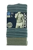 Jockey Grey Striped 2 Pack Cotton Stretch Mens Brief Underwear