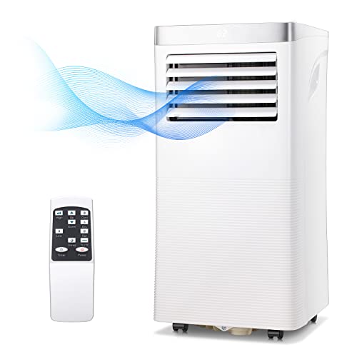 ZAFRO 8,000 BTU Portable Air Conditioner with Remote Control, LED