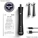 Gloridea Rotary Electric Toothbrush for Adults, Rechargeable Toothbrush Teeth Whitening and Strong Battery Endurance, Powered Spin Toothbrush with 2 Round Heads, 3 Modes USB Toothbrushes in Black