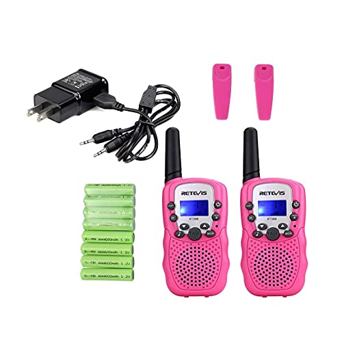Retevis RT388 Kids Walkie Talkies Rechargeable, Gifts for 513 Year Old Girls Boys, Walkie