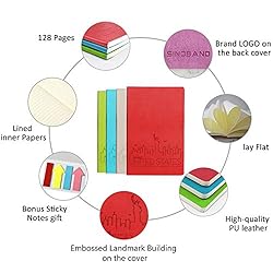 SINOBAND Colorful PU Leather Notebook, Travel