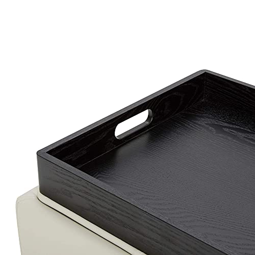 CHITA Storage Ottoman Cube (with Tray),Footrest Stool Seat Serve as