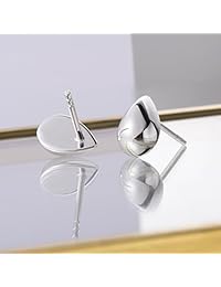 Fonsalette - Pendientes de plata de ley con forma de lágrima