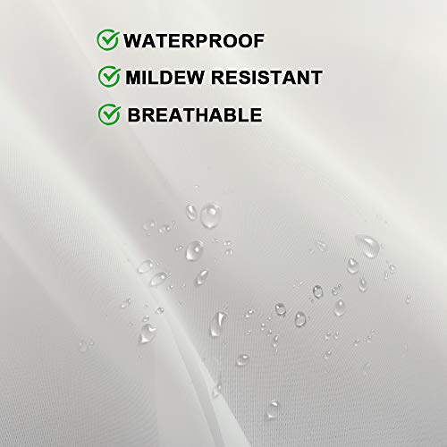 LIFONDER Transparente Pavillon-Vorhänge für den Außenbereich, 2 Paneele für den Innen- und Außenbereich, wasserdicht… – Bild 7