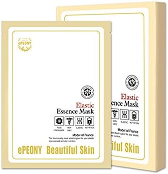 EPEONY Natural Essence Elastic Sheet Mask Anti Wrinkle Brightening Moisturizing Peony Fragrance Damask Rose Water