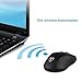 TOMOKO 2.4G Wireless Mobile Optical Mouse with USB Nano Receiver, 6 Buttons, 2400 DPI and 5 Adjustable Levels(800, 1200, 1600, 2000, 2400)