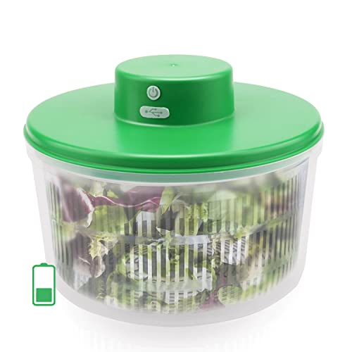 SEDISON Electric Salad Spinner 3L, Automatic Compact Salad Cleaner and