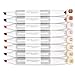 Colorona 8 Skin Tone Alcohol Markers Professional Art Set - Double Ended Bendable Alcohol Based Ink Colors with Fine and Chisel Tip. Perfect for Artists Beginners Adults and Kids