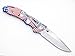 Buck 285 Bantam USA US American Flag Medium Folding Hunter Lockback Pocket Knife