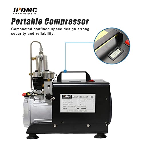HPDMC 110v 300bar Portable Air Compressor Paintball Fill Station for
