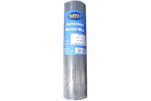 MTB SUPPLY Galvanized After Welding Hardware Cloth 24 in x 50 ft - 1/4 x1/4 inch Mesh 23GA