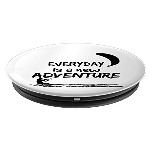 Everyday Is A New Adventure Kite Surfing Gift - PopSockets Grip and Stand for Phones and Tablets