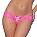 MidLove Women's Sexy Panties Lace Knickers Panty with Bow (Medium, Pink)