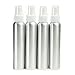 4 Pack Aluminum Fine Mist Spray Bottles 4oz (120ml)