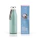 AKS Vacuum Insulated Stainless Steel Water Bottle Leak Proof Sweat Proof Tumbler (Green 17oz)