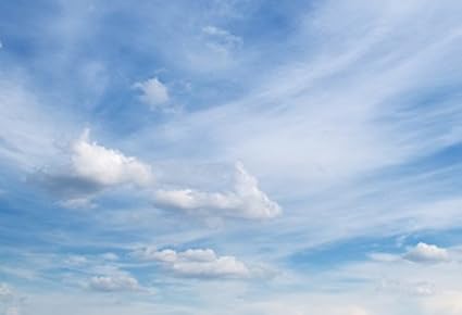 Amazoncom Leacco Blue Sky White Cloud Backdrops 7x5ft Natural