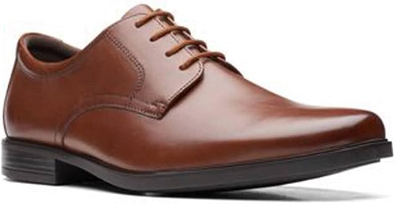 Men's Bensley Lace Oxford, Lea marrón Oscuro, 44 EU