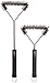 Amazon Basics AB-12-3-GB 3-Sided Grill Brush, 12-Inch, Black