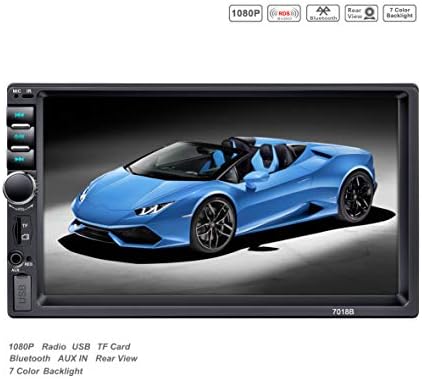 LSLYA 2 DIN Stereo, 7-inch Touch Screen car Radio MP5 MP3 Auto Video Player, Support for Bluetooth/FM/USB/SD/TF with Remote Control