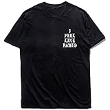 Maskazu Mens I Feel Like Pablo Short Sleeve T Shirt, Black, XL