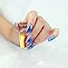 Christmas Nail Art, Glitter Nail Stickers for Women Teens Girls Kids, Christmas Nail Wraps, Easy to Apply, Long Lasting, 4 Sheets Perfect Dress up Nail Art Stickers for Fingers or Toes Christmas Gift
