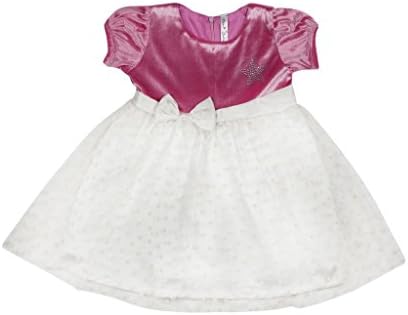 Hunny Bunny Little Girls' Heart Flock Print Party Frock 3-4 Years Pink