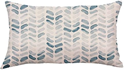 Conwinart Cushion Cover, Stripe Rectangle Pillowcases Colorful Wave Pattern Throw Pillow Cases Fashion Design Pillow Covers 30 X 50cm (A)