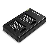NP-45 RAVPower NP-45A NP-45B NP-45S Camera Battery Charger Set Compatible with Fujifilm INSTAX Mini 90 FinePix XP50 XP60 XP70 XP80 XP90 T350 T360 T400 T500 T510 T550 JX500 JX520 JX550 (2-Pack)