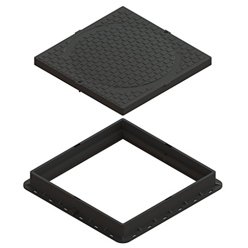 Standartpark Square 24x24 locking plastic manhole cover with locking tool 3,300 LB load