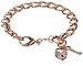 Fossil Rose Gold-Tone Charm Starter Bracelet
