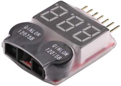 YUNIQUE GREEN-CLEAN-POWER - Buzzer Alarm 1-8s for Lipo Batteries, Black