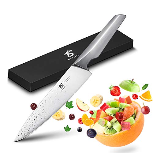 Salix Leaf Chef Knife 8 inch German High Carbon Steel Extra Sharp