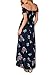 Women's Summer Boho Off The Shoulder Long Maxi Casual Dresses Split (2XL, C2843zangqingdi)