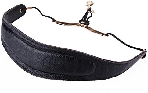 Yinama Saxophone Neck Strap Soft Sax Leather Padded Double Thick for Alto Tenor Baritone Soprano