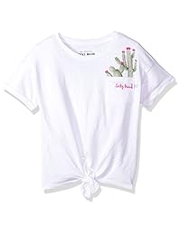 Lucky Brand - Camiseta de manga corta para niña