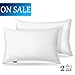 COZSINOOR Pillows for Sleeping [Queen Size 2-Pack], 100% Natural Super Plush Material Fill Premium Breathable Cotton Cover Hypoallergenic Handmade Skin-Friendly, Pillow for Stomach and Back Sleepers