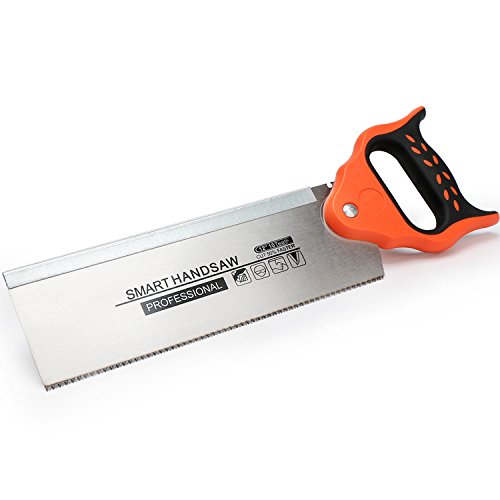 Hand Saw 12 Inch, EnPoint Adjustable Back Saw 10 Sharp Teeth Dovetail Saw Small Handsaw Miter Tenon Saw Mini Backsaw for Wood Plastic Pipe Plywood Wallboard with Adjustable Handle 12" Hand Saw Blade