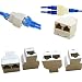 VizGiz 4 Pack RJ45 Splitter Connector Adapter 1 to 2 Female Port Plug 3 Way CAT 5 6 LAN Ethernet 1x2 Coupler Double Socket Network Internet Inline Cat5 Cat5e Cat6 Cat7 Cables Hub for PC Laptop Camera primary