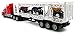 Racing 500 Trailer Remote Control RC Transporter Semi Truck Ready to Run w/ 3 Toy ATVs (Colors May Vary)