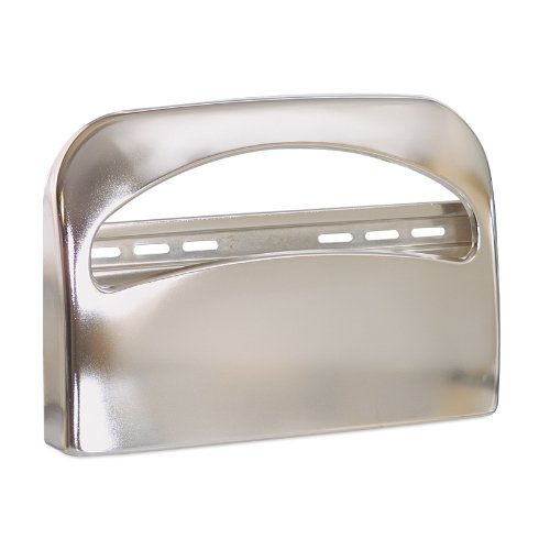 Georgia-Pacific 57725 Safe-T-Gard 1/2 Fold Toilet Seat Cover Dispenser, Chrome